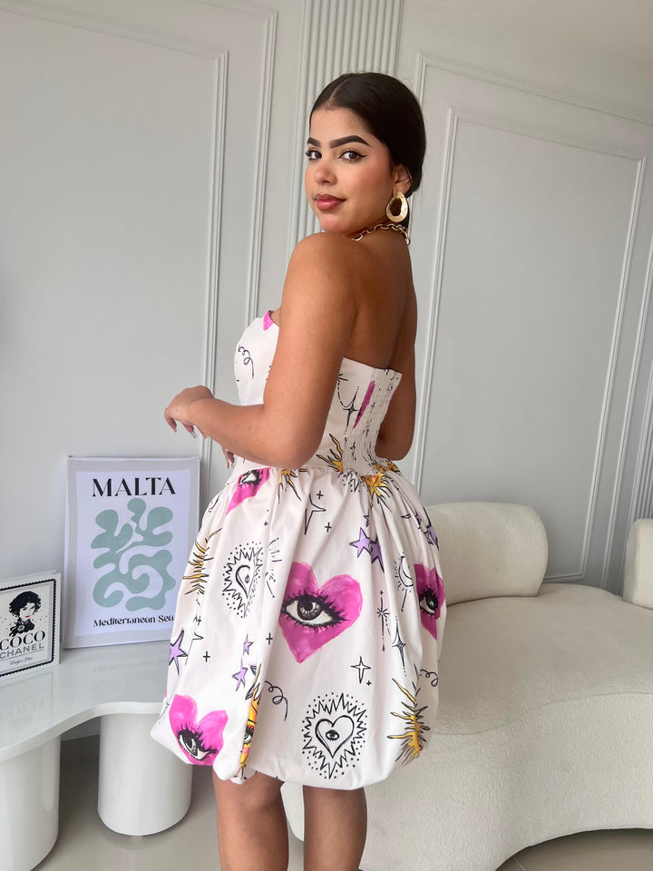 VESTIDO VIOLETA SUBLIMADO