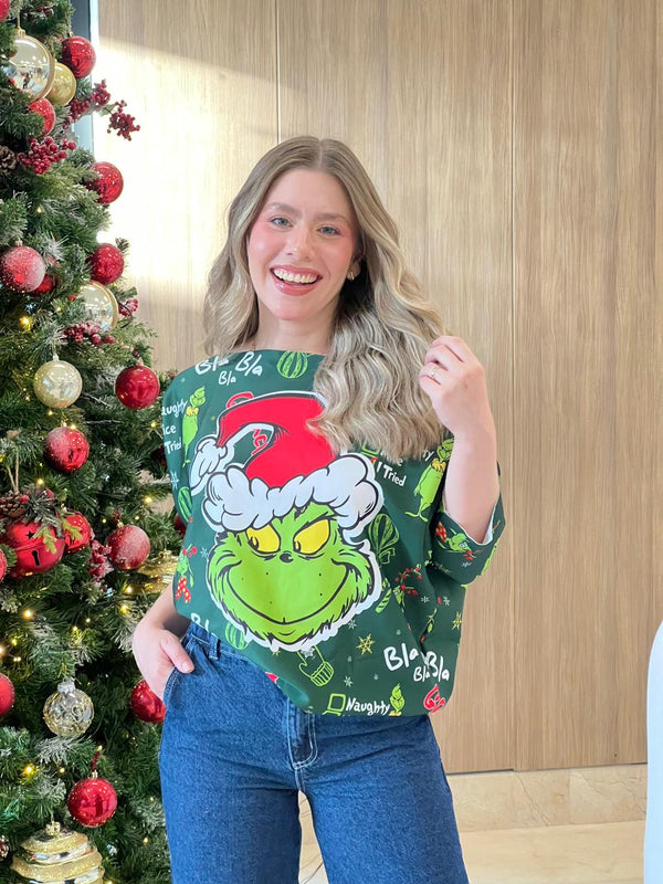 BLUSÓN ORIANA NAVIDAD GRINCH MOOD